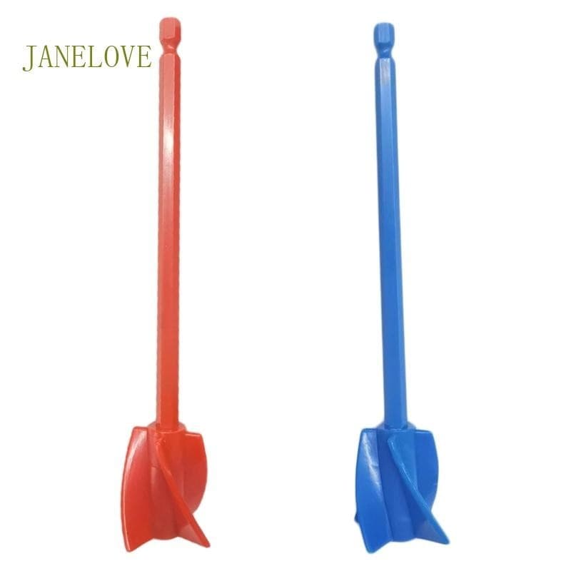 Jlove 1 4 ชิ้นเครื่องผสมสีเจาะสิ่งที่แนบมาเครื่องผสมสีเจาะสิ่งที่แนบมาสี Stirrers โคลนผสม Quart หรือแกลลอน… รูปที่ 1