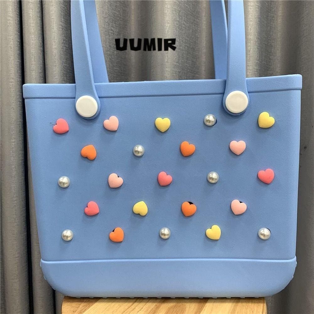 UUMIR 24pcs Charms สําหรับ Bogg กระเป ๋ า , ยางกระเป ๋ าชายหาดผ ้ าฝ ้ ายกระเป ๋ าชายหาดอุปกรณ ์ เสริม… รูปที่ 1