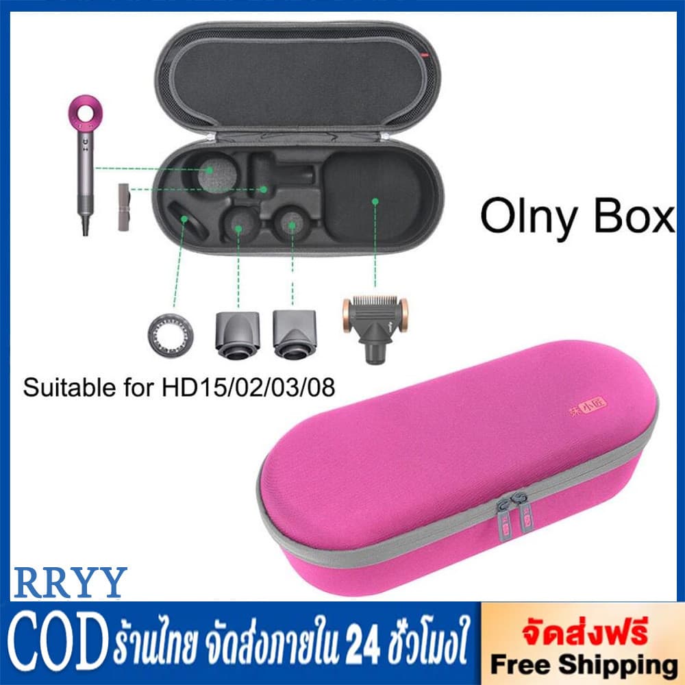กระเป๋าเก็บไดร์ dyson airwrap, supersonic,corrale, กระเป๋าพกพาสำหรับ dyson,กระเป๋าเก็บไดร์เป่าผม… รูปที่ 1