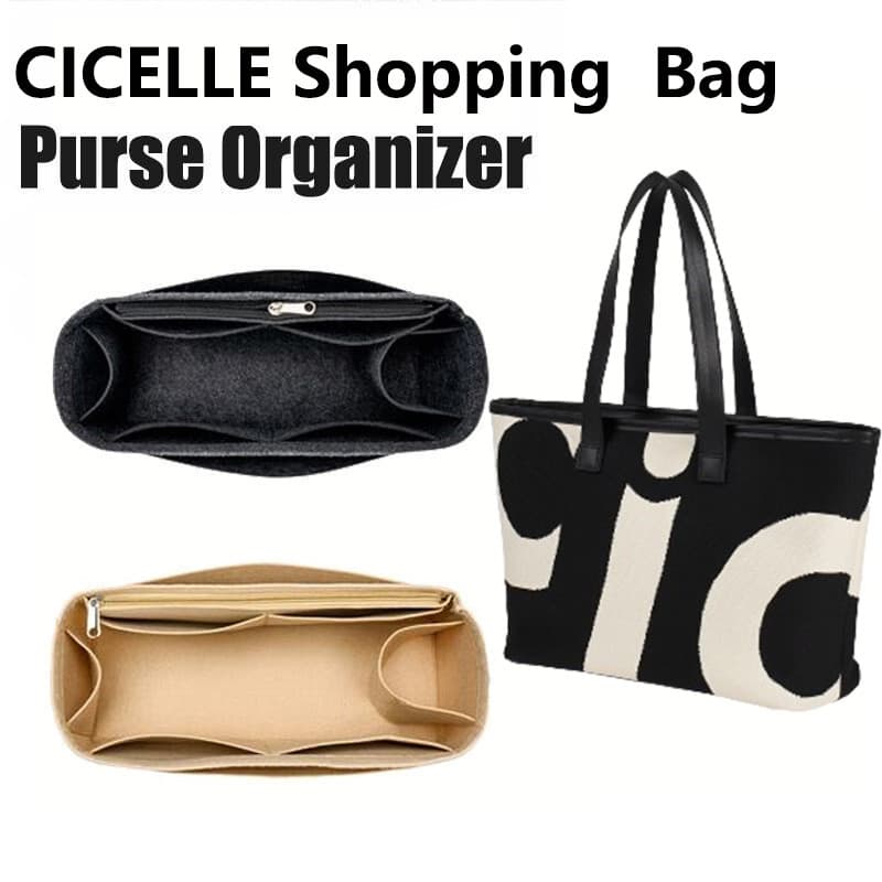Felt ใส่กระเป๋าสําหรับ CICELLE กระเป๋าช้อปปิ้ง Organizer กระเป๋าซับผู้หญิงกระเป๋าแต่งหน้า รูปที่ 1
