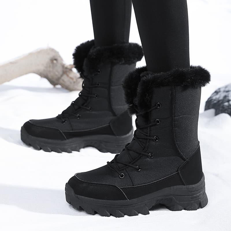 การประกันคุณภาพ สุภาพสตรีรองเท้าหิมะ High-Top รองเท้าผู้หญิง Warm Cold-Proof… รูปที่ 1