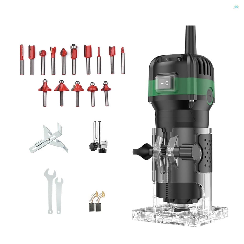 Yb1 PolishersRouter เครื่องมือ 110V 800W ขนาดกะทัดรัดปาล์มไม้ Router เครื่องมือสําหรับงานไม้ไฟฟ้า Hand… รูปที่ 1