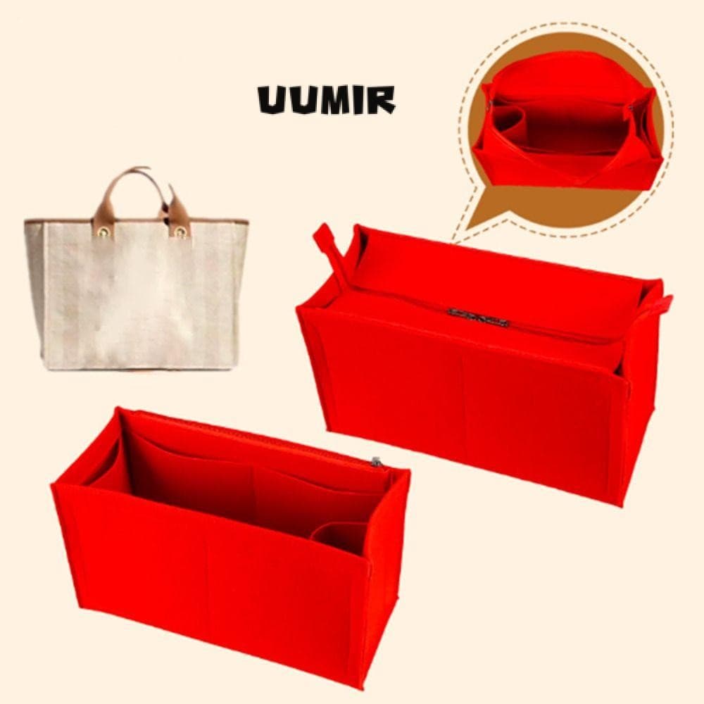 UUMIR LV กระเป๋าถือใส่กระเป๋า,กระเป๋าสนับสนุนการจัดเก็บกระเป๋าซับ,องค์กรแบบพกพารู้สึกกระเป๋าภายในสําหรับ… รูปที่ 1