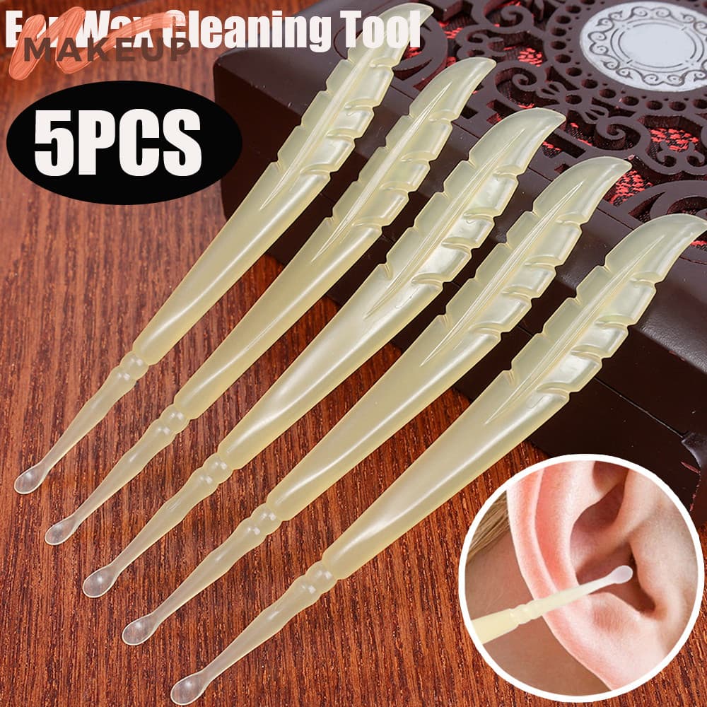 เครื่องมือทําความสะอาดขี้ผึ้งหู-ไม้จิ้มหูยาง 360 องศา -แบบพกพาใช้ซ้ําคุณภาพสูง-5… รูปที่ 1