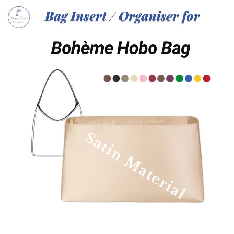 กระเป๋า คนรัก | กระเป๋าในกระเป๋าซาตินใส่เหมาะสําหรับ Boheme Hobo กระเป๋า Organiser กระเป๋า Organizer… รูปที่ 1