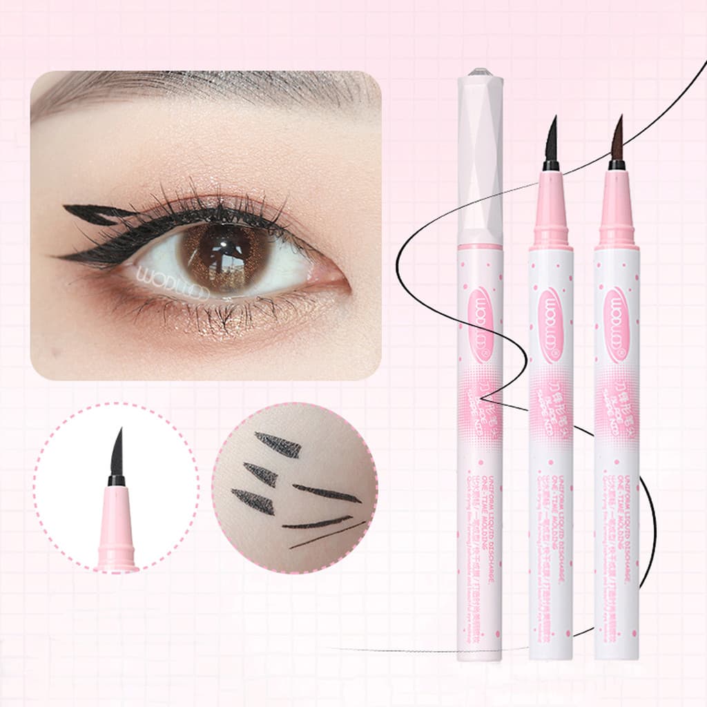 WODWOD Black Liquid Eyeliner Pen - กันน้ําและแห้งเร็ว Smudge-proof และเม็ดสีสูงสําหรับกําหนดดวงตา W1099 รูปที่ 1