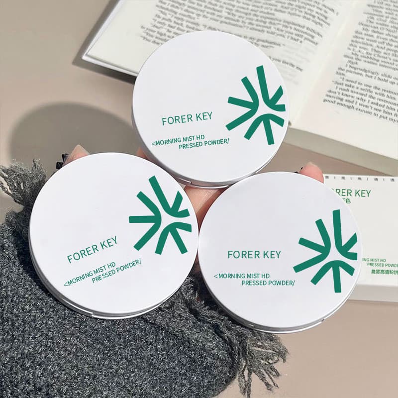 แป้งดอกไม้หญิงผิวแห้งน้ํามันผิวแต่งหน้าแป้งติดทนนานควบคุมความมัน Non-Take-Off Powder… รูปที่ 1