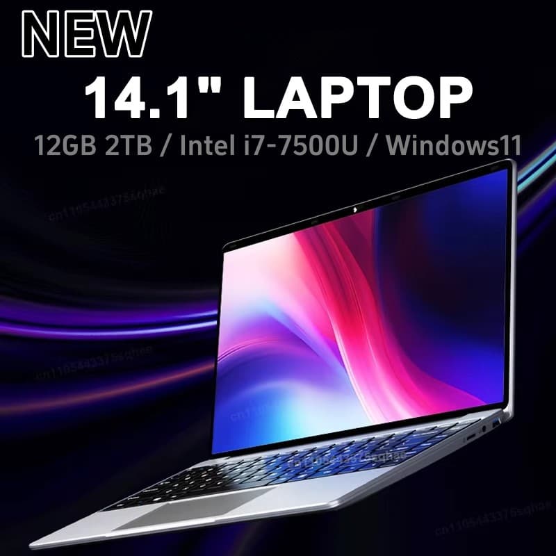 แล็ปท็อป Intel Core i7-7500U 14.1 นิ้วแล็ปท็อป Windows 11 Professional Edition… รูปที่ 1