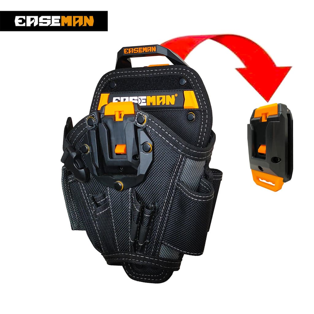 EASEMAN Heavy-Duty กระเป๋าเครื่องมือสว่านไฟฟ้า Quick-แขวน Dismantling ช่างไฟฟ้ากระเป๋าคาดเอวซ่อมมัลติฟังก์ชั่น… รูปที่ 1