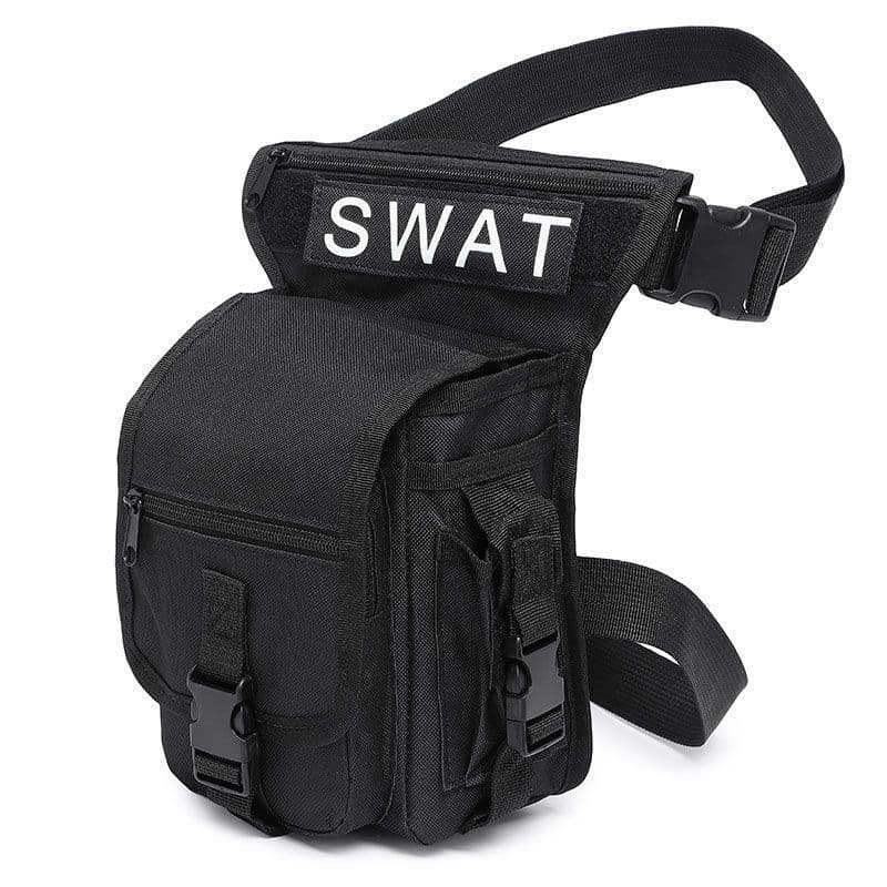 ยุทธวิธีกลางแจ้งเอวขา All-in-One กระเป๋าขี่จักรยานแบบพกพา Oxford กระเป๋าผ้า SWAT โลโก้กระเป๋า Zhang Qiling… รูปที่ 1