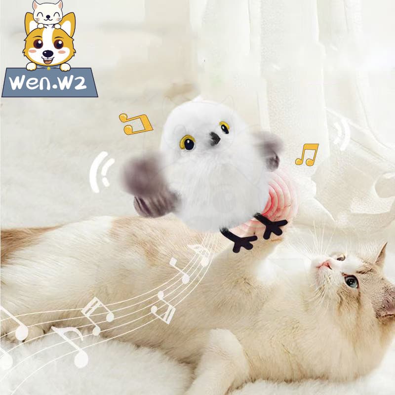 wen.W2 สัตว์เลี้ยงของเล่นสัตว์เลี้ยงสัตว์ขนนกสัตว์เลี้ยงลูกแมวร้องของเล่นสัตว์เลี้ยง รูปที่ 1