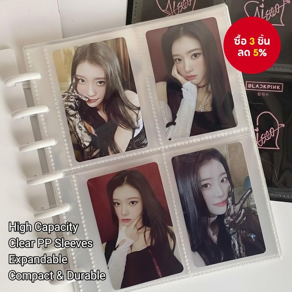A5 รูเห็ด Photocard Binder แฟ้ม Kpop เครื่องเขียน Polco เก็บอัลบั้ม Idol Lomo…