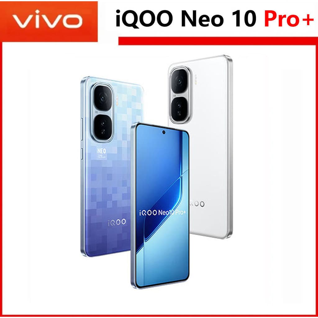 VIVO IQOO Neo 10 Pro+ 5G โทรศัพท์มือถือ Snapdragon 8 Elite AMOLED 144Hz ทุกสีฟังก์ชั่นที่ดีโทรศัพท์ที่ใช้เดิม รูปที่ 1