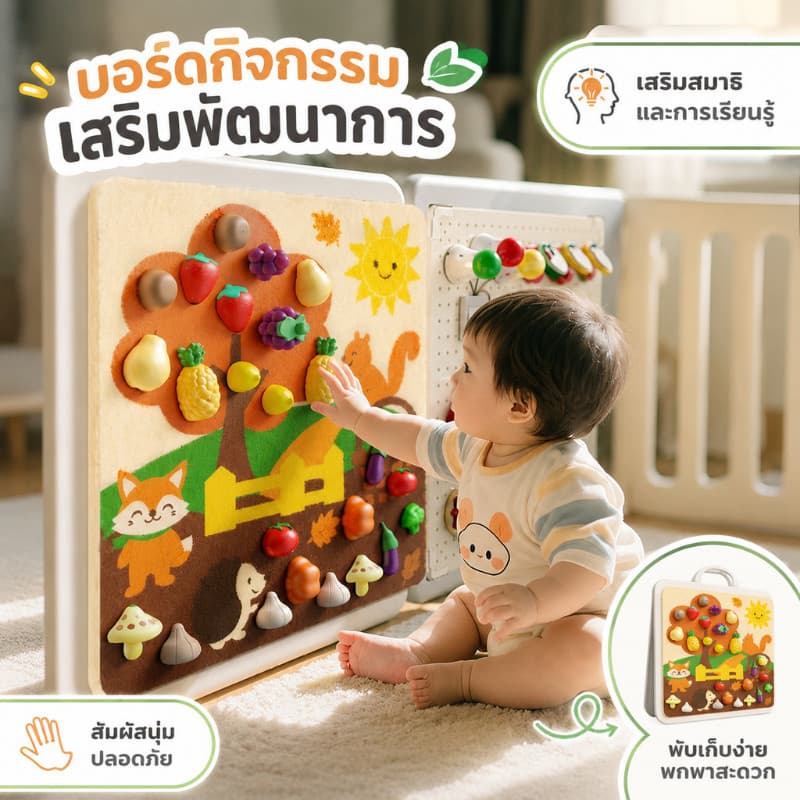 ของเล่นเสริมพัฒนาการ ของเล่นเด็ก DIY ผลไม้ตัดเกมสนุก ฝึกพัฒนาการ ปลอดภัย สำหรับเด็ก 1-4 ขวบ