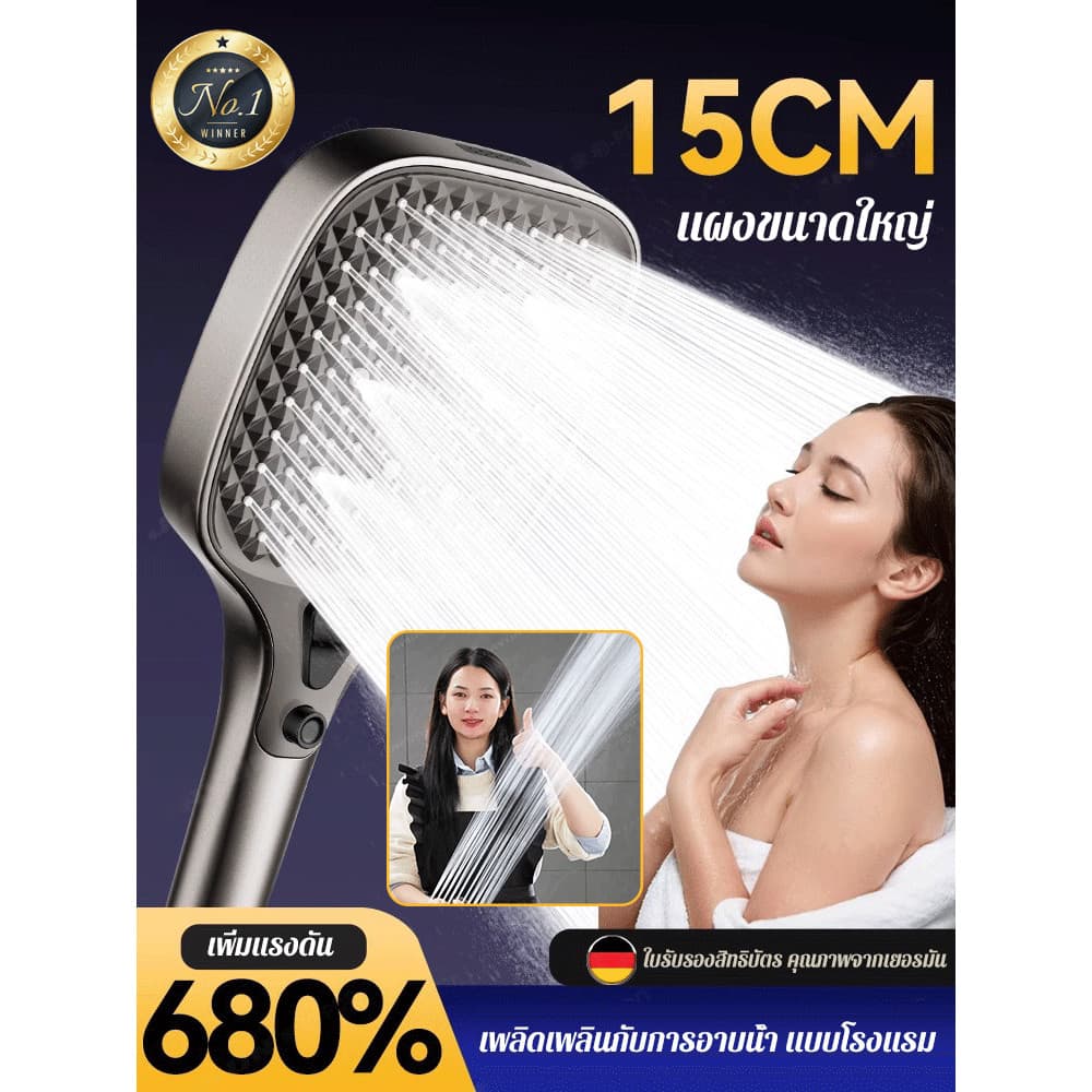 ห้องน้ำแผงขนาดใหญ่สําหรับใช้ในบ้าน ชุดหัวฝักบัว ฝักบัวอาบน้ำขนาดใหญ่พิเศษ รูปที่ 1