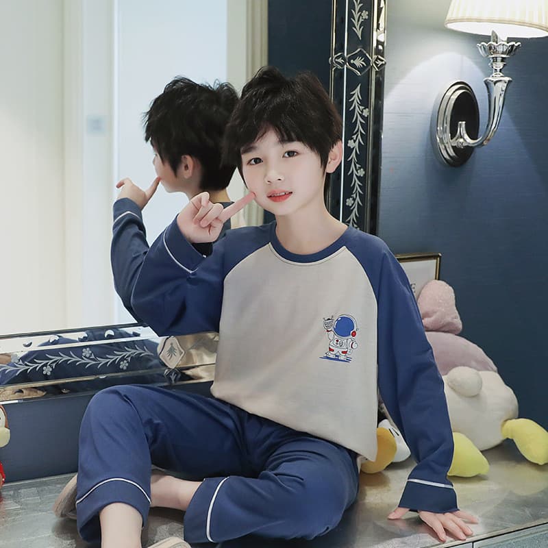 FAIRY_BABYชุดนอนเด็กผู้ชาย 10 ขวบ ชุดนอนเด็กโต ชุดนอนเด็กชาย ชุดนอนเด็กแขนยาว ชุดนอนแขนยาวเด็ก… รูปที่ 1