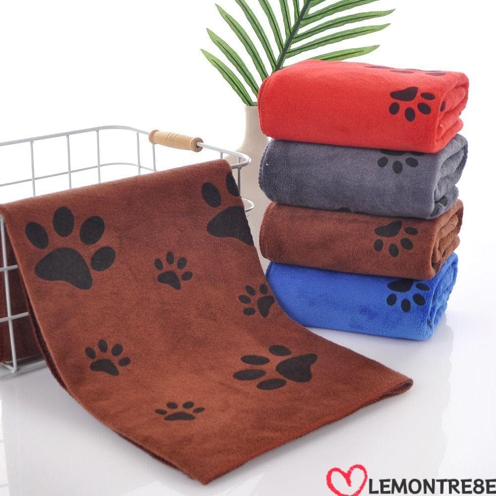 LEMONTREE ผ้าเช็ดตัวสัตว์เลี้ยง, ผ้าเช็ดตัวไมโครไฟเบอร์ดูดซับ Quick-Drying,… รูปที่ 1