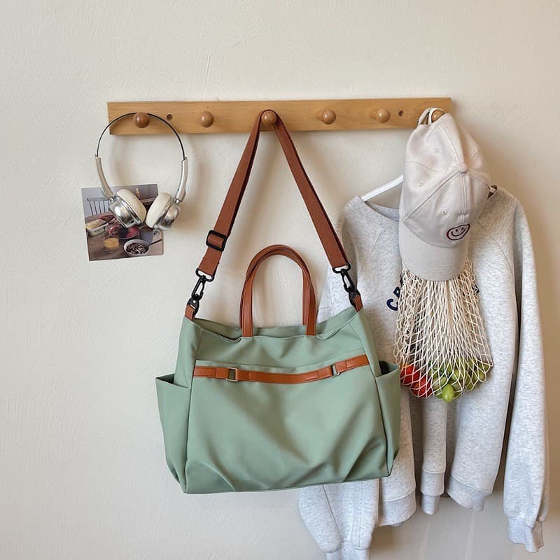 ** กระเป๋าผ้า Tote ความจุขนาดใหญ่ กระเป๋าสะพายหลายกระเป๋า กระเป๋าผ้า Cross-Body รูปที่ 1