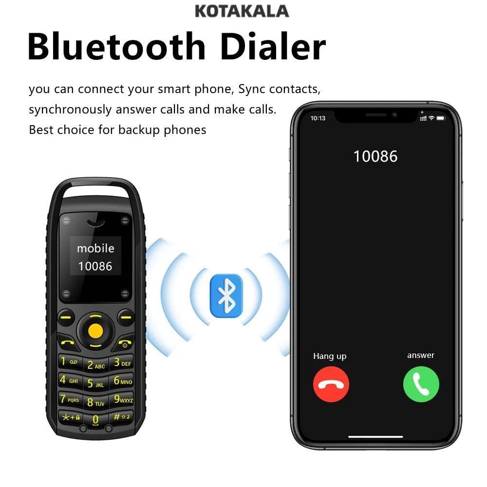 โทรศัพท์มือถือ KOTAKALA, บลูทูธ Dialing B25 ปุ่มโทรศัพท์มือถือขนาดเล็ก, สวมใส่รอบทิศทาง 2 ซิมสแตนด์บาย… รูปที่ 1