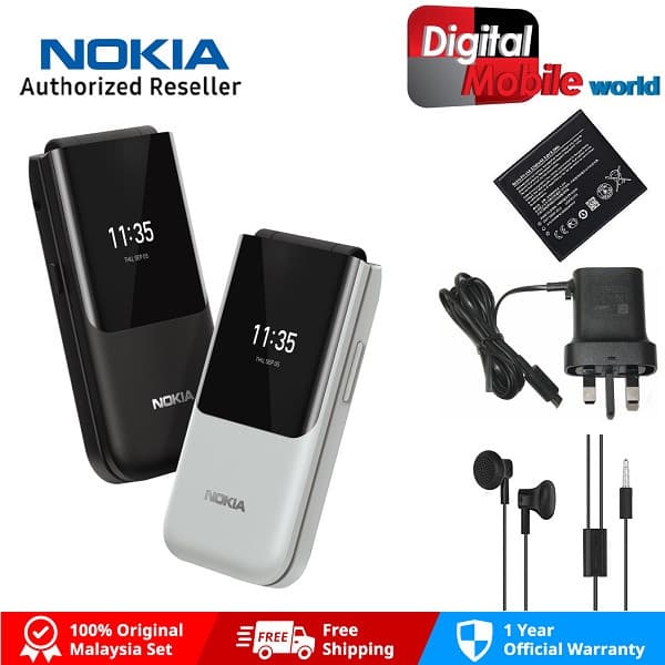 Cod โทรศัพท์ฝาพับ Nokia 2720 (512MB RAM 4GB ROM) โทรศัพท์มือถือ KaiOS Wifi 4G LTE รูปที่ 1