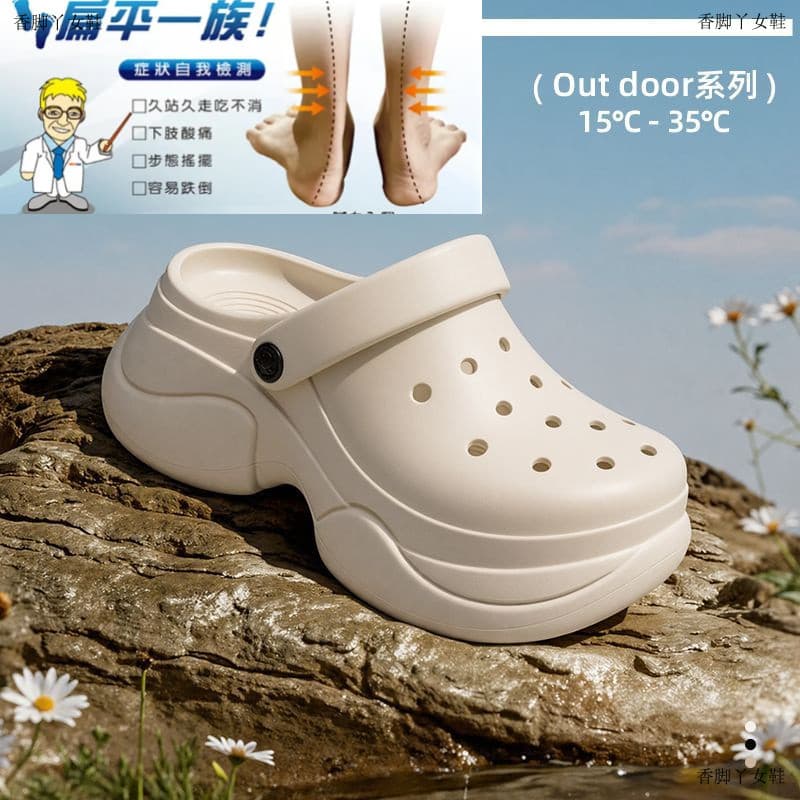 Arch Support Slippers รองเท้าหญิงตั้งครรภ์รองเท้าร่างกายผู้หญิงรองเท้าแตะเท้าแบนแก้ไขรองเท้ายืนยาว Arch… รูปที่ 1