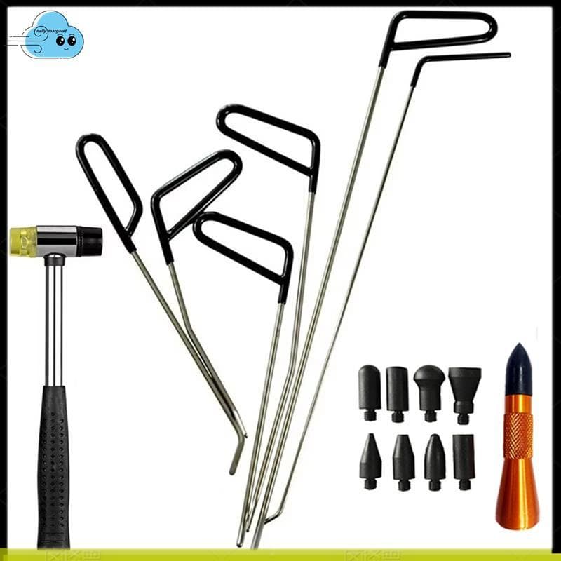 รถ Body Dent Removalชะแลงชุด Auto Hail Dent Disassembly ซ่อมตะขอ Push Rods เครื่องมือสําหรับยานยนต์ Workshop… รูปที่ 1