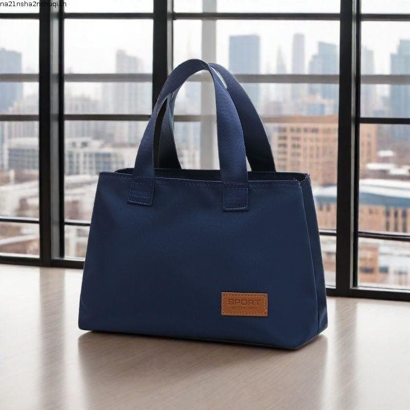น้ําหนักเบา Outing กระเป๋าถือผู้ชายผ้ากันน้ํา Oxford Casual Unisex Commuter กระเป๋าทํางาน Hand-Carry… รูปที่ 1
