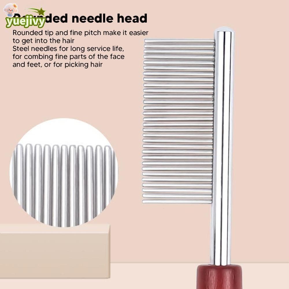 YUEJIPH สัตว์เลี้ยง Face & Muzzle หวี, กําจัดขนหลวมเปิด Knots ออกแบบหวีกรูมมิ่งสัตว์เลี้ยง,… รูปที่ 1