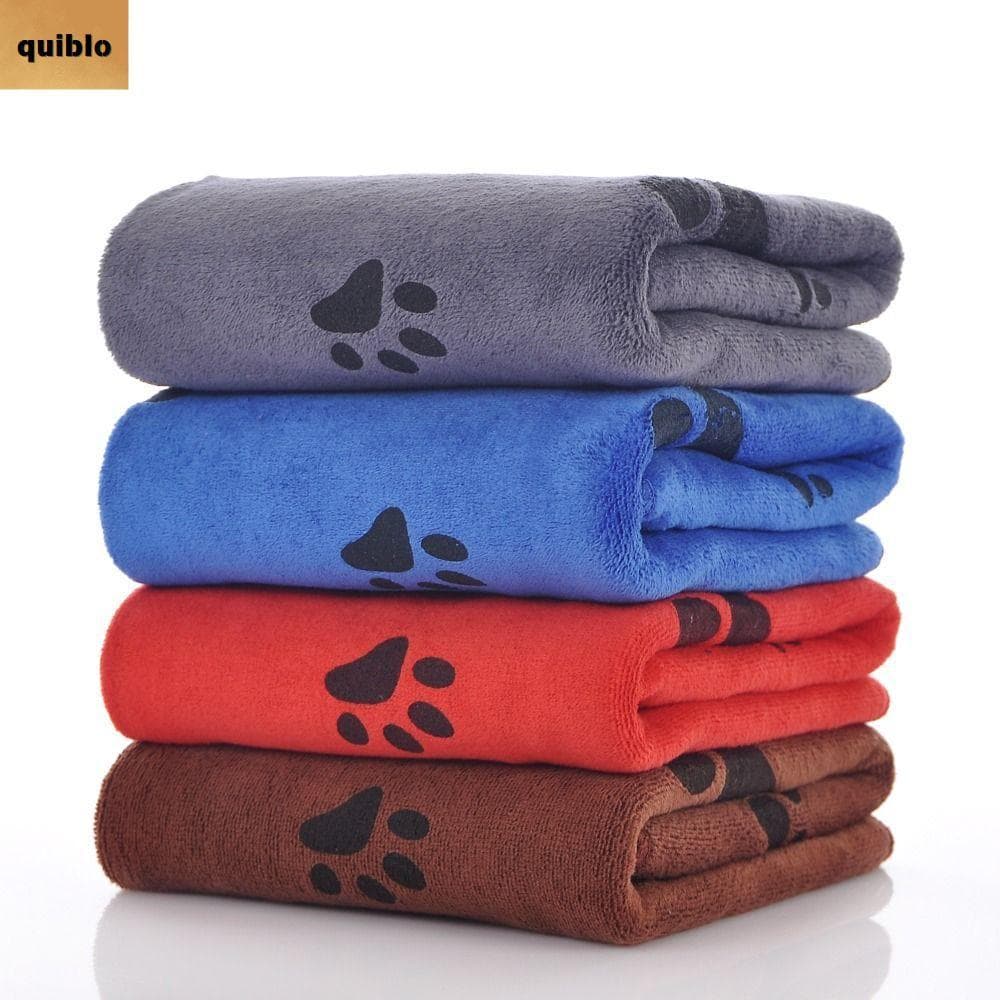 QUIBLO ไมโครไฟเบอร์ผ้าเช็ดตัวสุนัข, Quick-Drying ดูดซับผ้าเช็ดตัวสัตว์เลี้ยง,เส้นใยโพลีเอสเตอร์ Quick-Drying… รูปที่ 1