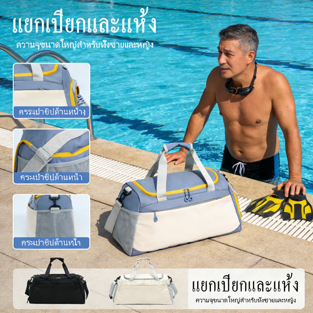 กระเป๋าน้ำกระเป๋าออกกันน้ำซิปนานกระเป๋าเดินทางกันน้ำกระเป๋าออกกระเป๋าเดินทางกระเป๋าซิปและกระเป๋าไนลอน รูปที่ 1