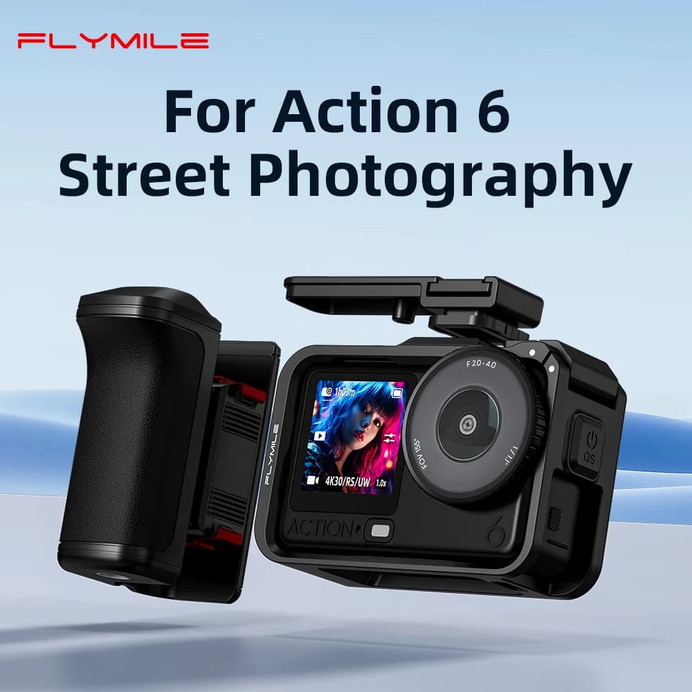Flymile Street Grip Kit การถ่ายภาพสําหรับ DJI Osmo Action 6 กล้อง Handle ขยาย Mount… รูปที่ 1