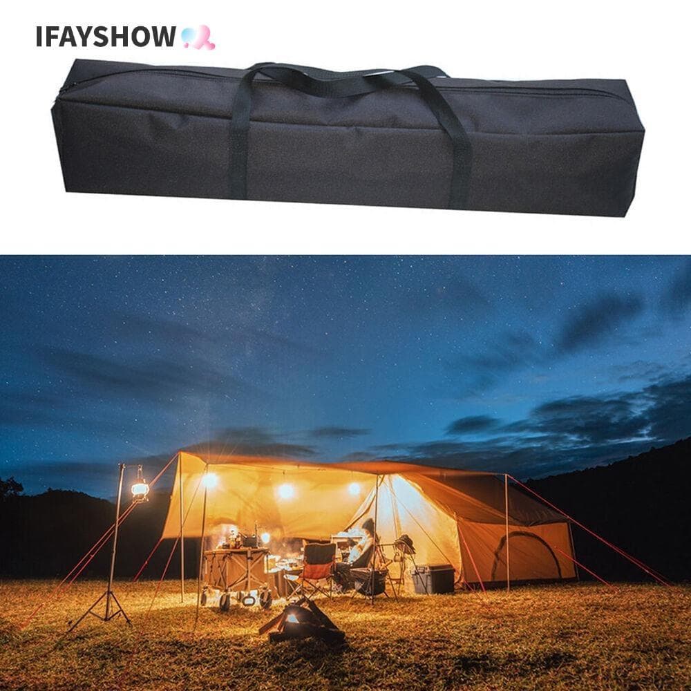 IFAYSHOW กระเป๋าเสาหลังคา, กระเป๋าเก็บเต็นท์ผ้าใบความจุขนาดใหญ่, กระเป๋าแพ็คเดินทางกันน้ํา, ปิกนิกเดินป่า รูปที่ 1
