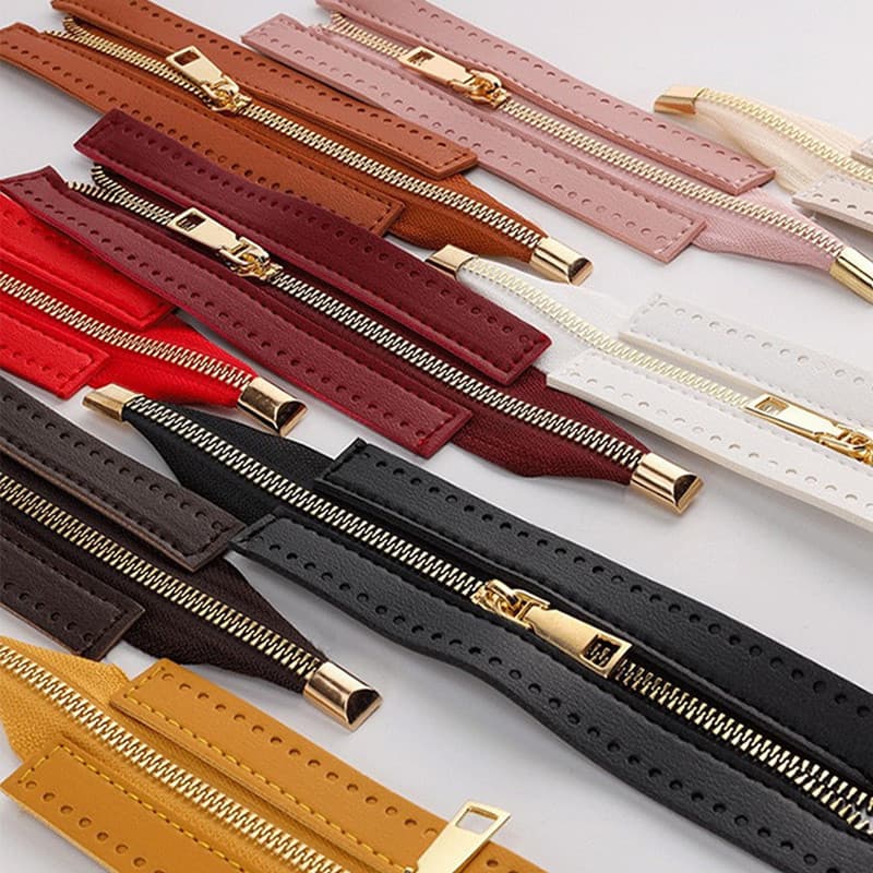 ซิปกระเป๋า PU Leather คุณภาพสูง 24x5.5ซม. 7สีให้เลือก ซิปเปลี่ยนกระเป๋า DIY กระเป๋าแฮนด์เมด ทนทาน ติดตั้งง่าย… รูปที่ 1