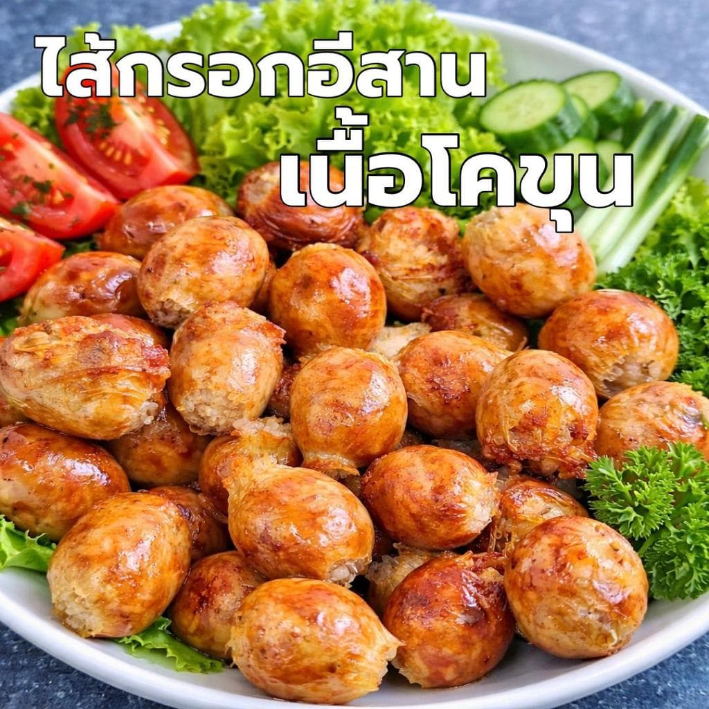 {1 แถม 1}ไส้กรอกอีสานเนื้อโคขุน (เปรี้ยว) รสชาติกลมกล่อมนัวๆ