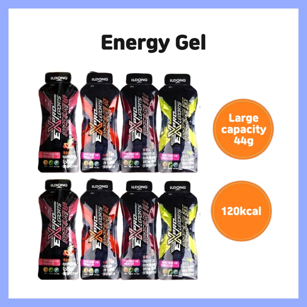 Ildong energy gel 10pack X 44g เครื่องดื่มกีฬา เครื่องดื่มอิเล็กโทรไลท์ โภชนาการ กีฬา เจลพลังงาน สําหรับวิ่ง… รูปที่ 1