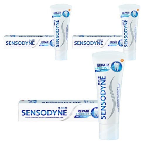 ยาสีฟัน เซ็นโซดายน์ รีแพร์ แอนด์ โพรเทคท์ | 100g 3 Family Pack | เดลี่เฟรชดูแลช่องปาก | เค-ความงาม รูปที่ 1