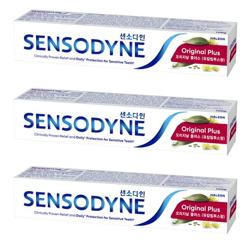 ยาสีฟัน เซ็นโซดายน์ ออริจินัล พลัส | 100g 3 Family Pack | เดลี่เฟรชดูแลช่องปาก | เค-ความงาม รูปที่ 1