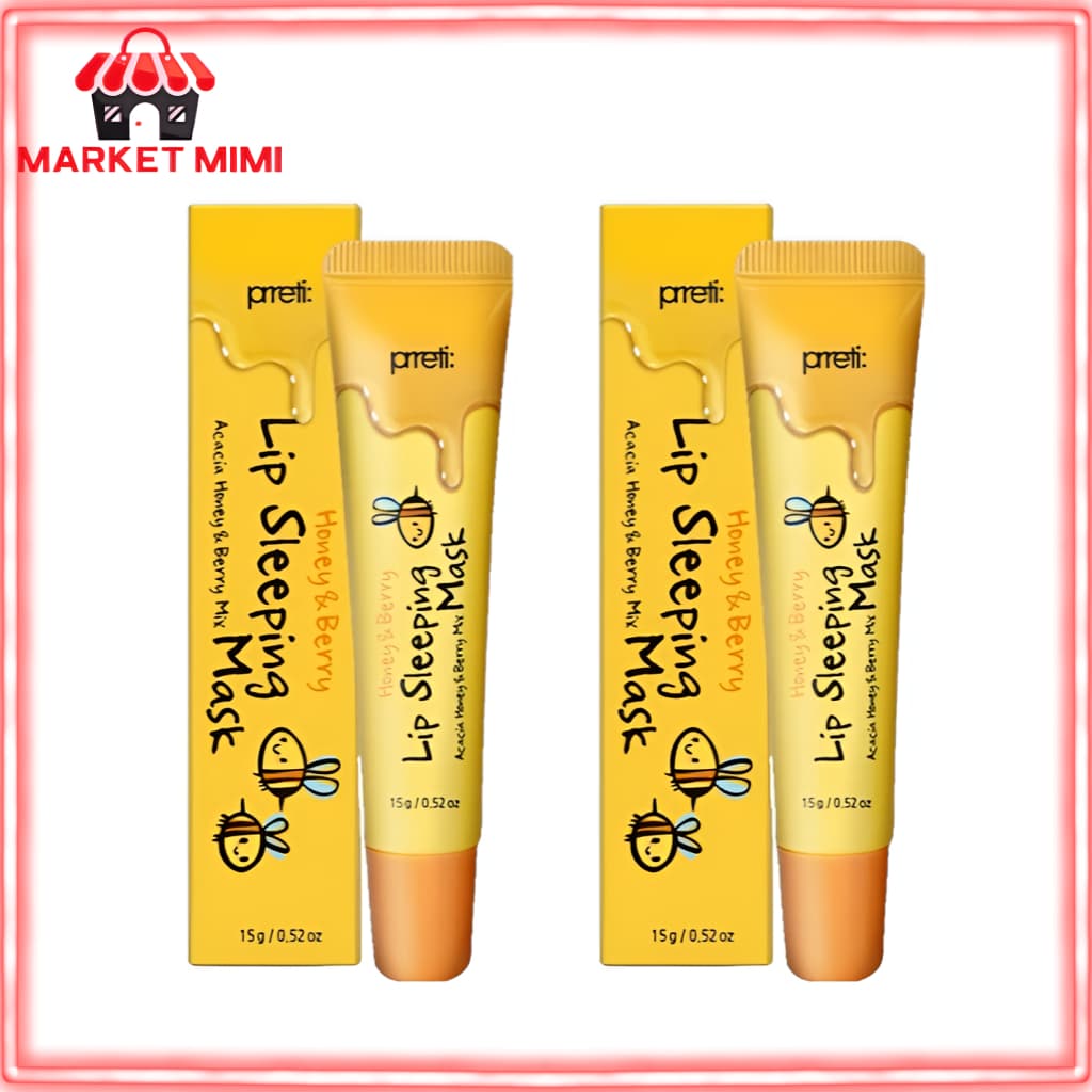 PRETTI Lip Sleeping Mask 15g | ฮันนี่ แอนด์ เบอร์รี่ ลิป แคร์ | โอเวอร์ไนท์ ไฮเดรชั่น | ลิป เอ็กซ์โฟลิเอติ้ง… รูปที่ 1