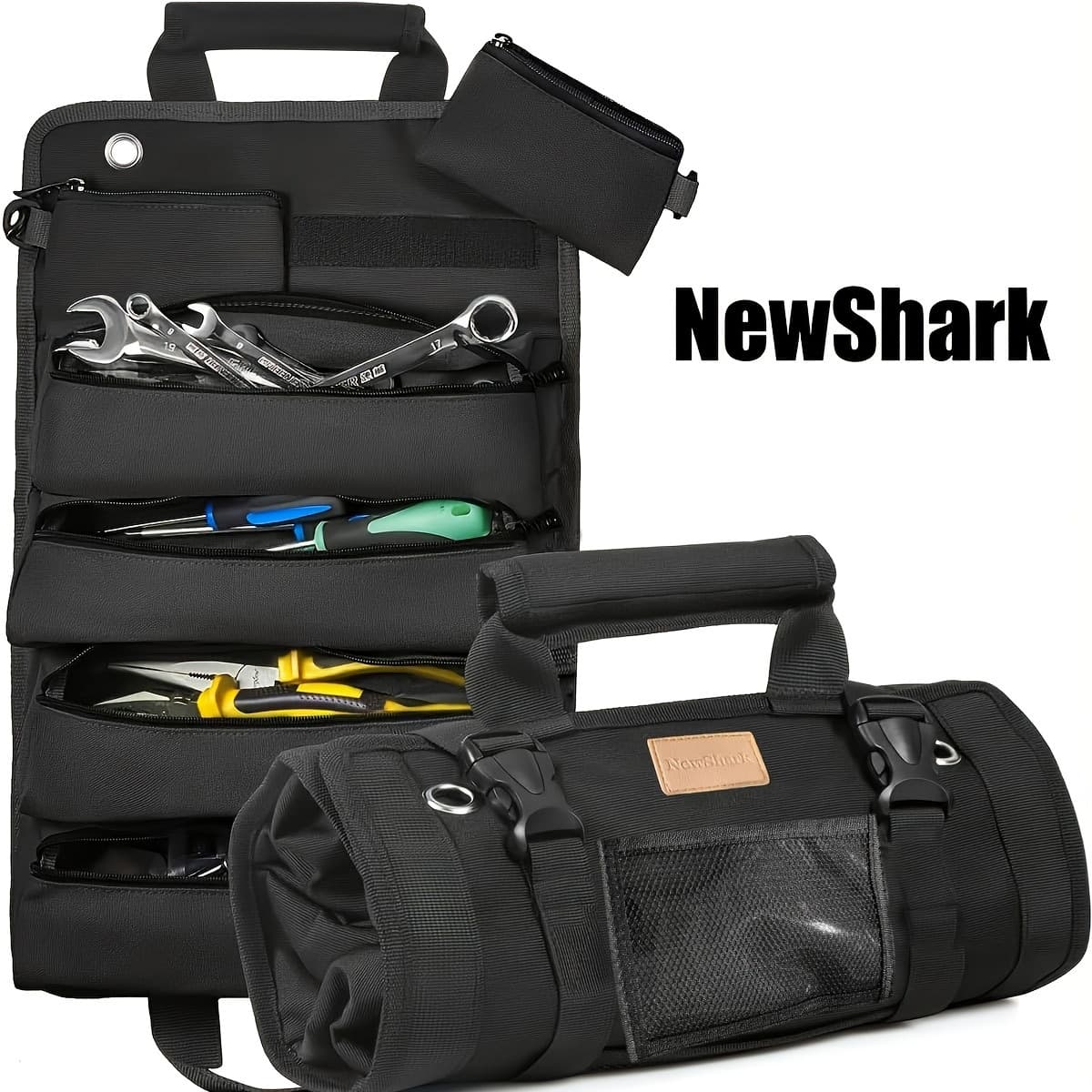 One Set Tool Bag Organizer,กระเป๋าเครื่องมือขนาดเล็กที่ถอดออกได้Heavy Duty Roll… รูปที่ 1