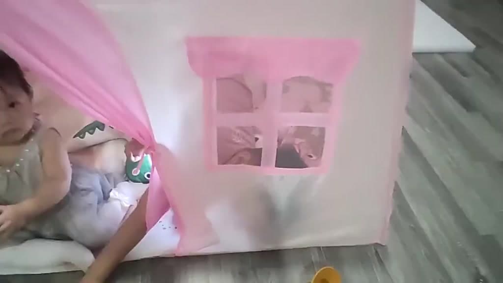 บ้านเด็ก เต็นท์เด็ก บ้านของเล่น พับเก็บได้ มีให้เลือก2สี บ้านเด็ก เต็นท์เด็ก พับเก็บได้ พร้อมส่ง