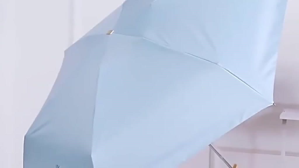 ร่มขนาดเล็กกลางแจ้งป้องกันรังสียูวีห้าตอนพับได้เบามากร่มกันแดด