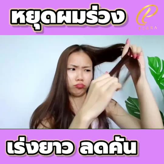 Perra Shampoo แชมพูเร่งผมยาวผมร่วงปลูกผมอโวคาโดอัญชันgข้มข้นผมสลวยเงางาม
