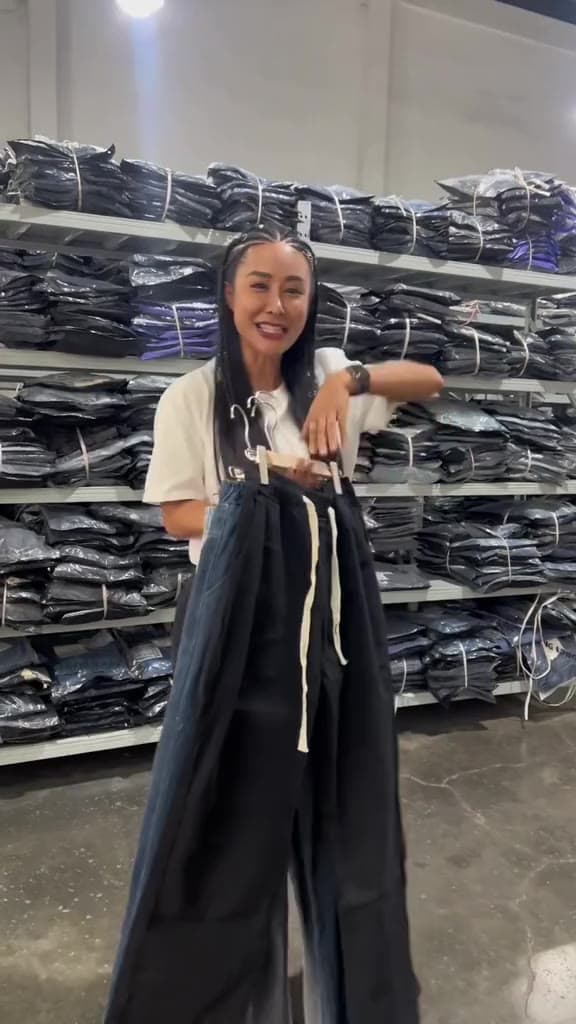 MNO.9 Jeans 5080 กางเกงยีนส์ขายาวชาย เอวยืด มีเชือกรูด ทรงหลวม