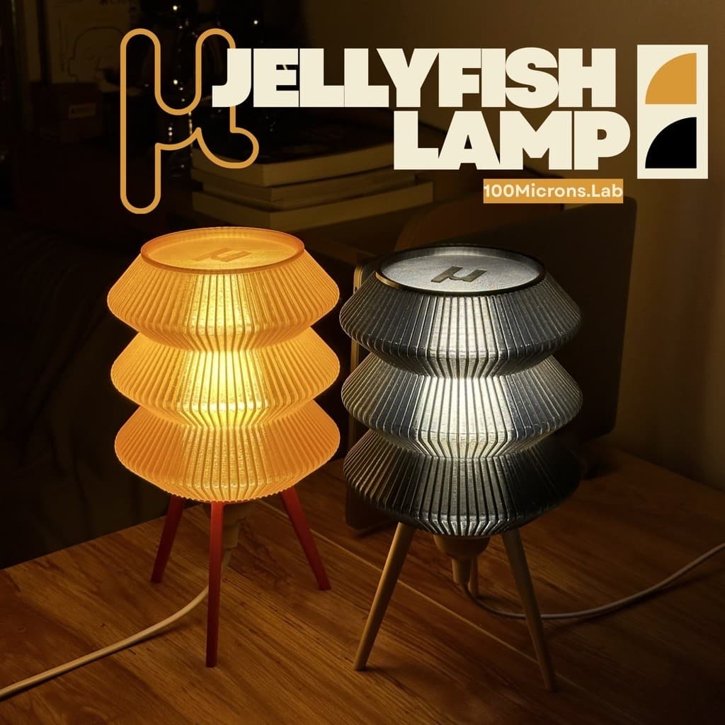 Jellyfish Lamp | โคมไฟตั้งโต๊ะตกแต่งบ้าน ห้องนอน ดีไซน์มินิมอล รูปที่ 1