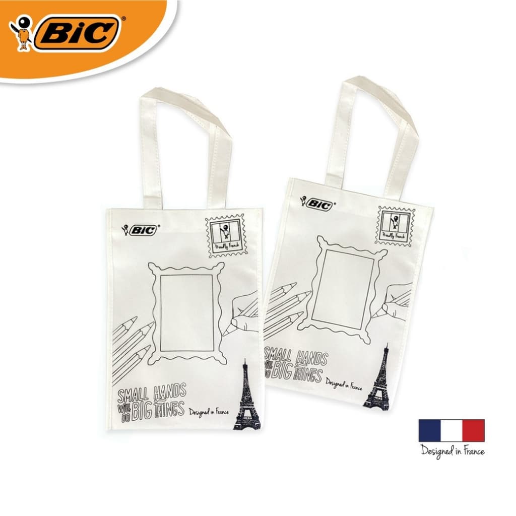 BIC บิ๊ก กระเป๋าผ้า กระเป๋าผ้าดิบ กระเป๋า DIY จำนวน 1 ใบ รูปที่ 1
