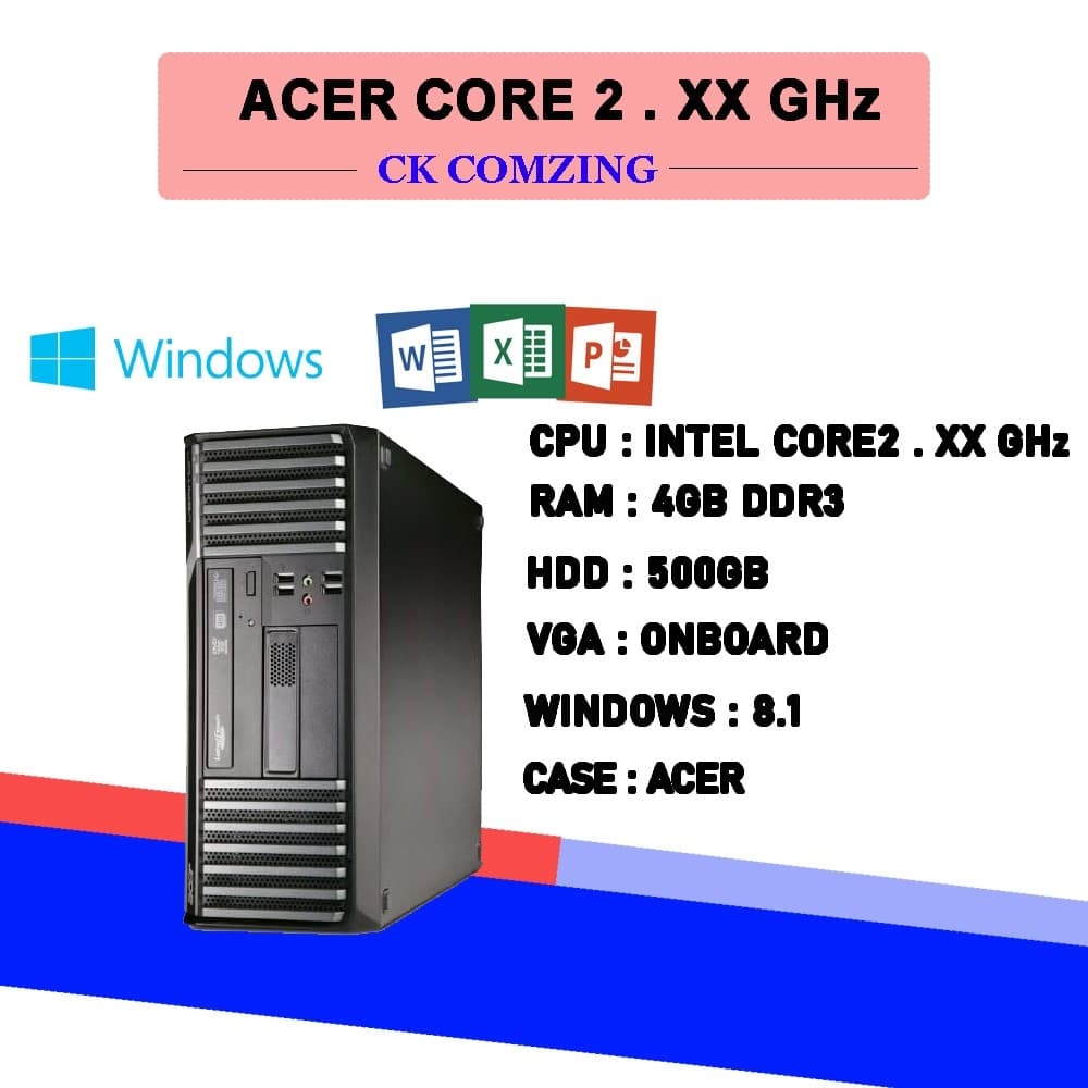 คอมพิวเตอร์พร้อมใช้งาน Acer Core 2 ram 4 GB HDD 500 GBพร้อมใข้งาน รูปที่ 1