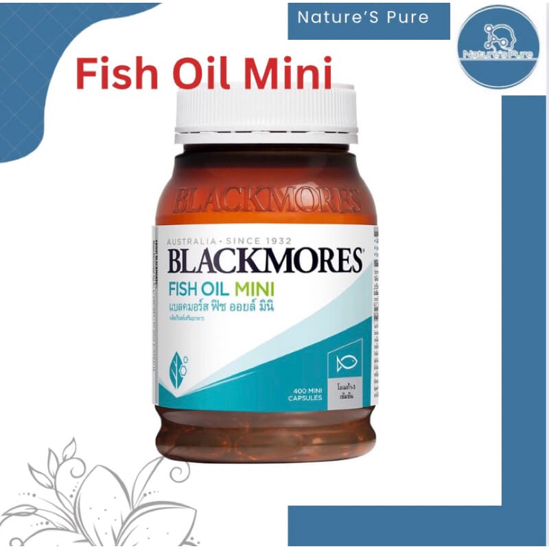 Blackmores Fish Oil Mini แบลคมอร์ส ฟิช ออยล์ มินิ ข้อมูลผลิตภัณฑ์ข้อมูลผลิตภัณฑ์ สูตรน้ำมันปลาเม็ดเล็ก กินง่าย รูปที่ 1