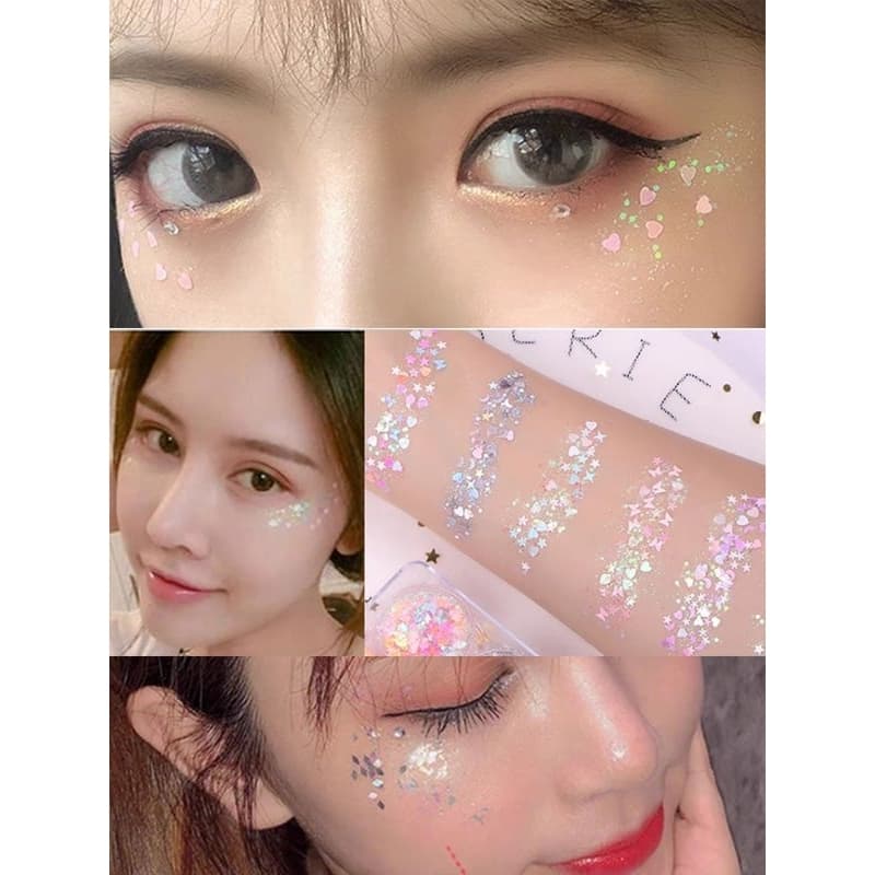 A2/5กลิตเตอร์แต่งหน้า สินค้าพร้อมส่งในไทย กลิตเตอร์เจลกากเพชรติดหน้า ใช้แต่งหน้า แต่งผิวทั้วตัว แนวแฟนซี รูปที่ 1