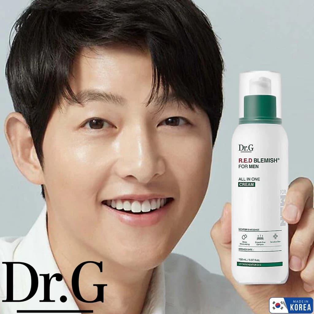 Dr.G Red Blemish For Men All In One Cream 200ml ผลิตภัณฑ์บำรุงผิวหน้าผู้ชายสูตรสารสกัดใบบัวบกสินค้านำเข้าจากเก… รูปที่ 1