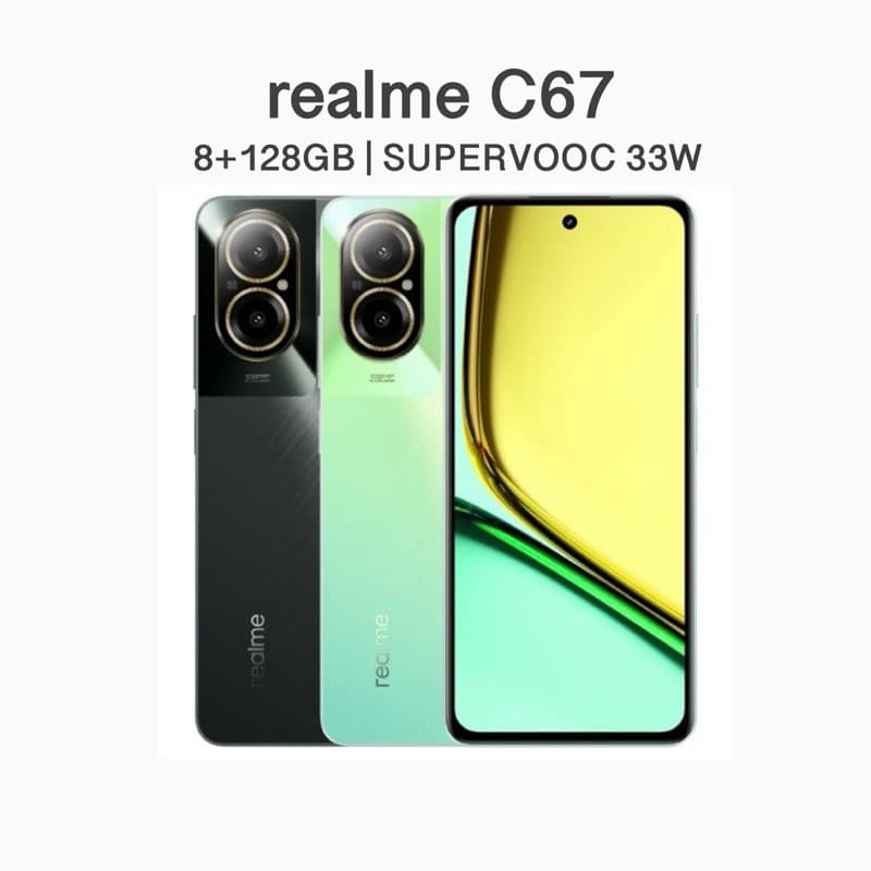 โทรศัพท์มือถือ Realme C67 [8+128GB] ชาร์จไว 33W เครื่องศูนย์แท้ รับประกันศูนย์ 1 ปี รูปที่ 1